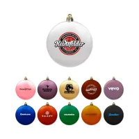 3" Satin Finish Flat Shatterproof Ornament