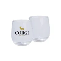 12 Oz. Silicone Wine Crystal Clear Glass