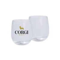 12 Oz. Silicone Wine Crystal Clear Glass