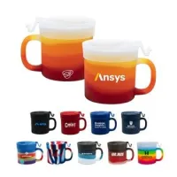 16 Oz. Silicone Coffee Mug w/Lid