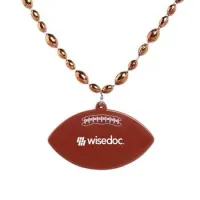 Pro Style Football Medallion With Football Beads