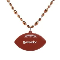 Pro Style Football Medallion With Football Beads