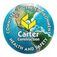 Hard Hat Sticker | Circle | 2 1/2" dia. | White Vinyl | Full Color