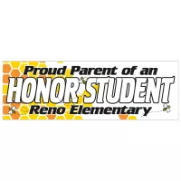 Bumper Sticker | Rectangle | 3" x 9" | White Vinyl
