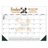 12 Month Desk Calendar | 22" x 17" | 1 Imprint Area | Black Calendar Color