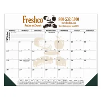 12 Month Desk Calendar | 22" x 17" | 1 Imprint Area | Black Calendar Color