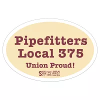 Hard Hat Sticker | Oval | 1 3/4" x 2 5/8" | White Vinyl