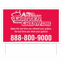 Double-Sided Yard Sign | 21" x 34 1/2" | With Wire Frames