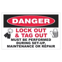 Overlaminated Decal | Custom | Square Corner | White Vinyl | Permanent Adh | 11 to 17 Sq In