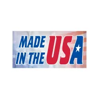 Rectangle Sticker | Square Corner | 1" x 2" | Chrome Poly | Permanent Adh Back | Digital