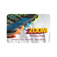 Rectangle Sticker | Round Corners | 1 3/4" x 2 5/8"| Chrome Poly | Permanent Adh Back | Digital
