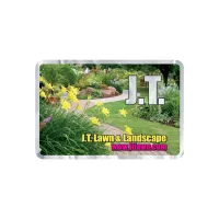 Rectangle Sticker | Round Corners | 3" x 4 1/2"| Chrome Poly | Permanent Adh Back | Digital