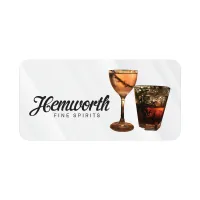 Rectangle Sticker | Round Corners | 1" x 2"| Clear Poly | Permanent Adh Face | Digital