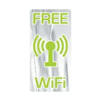 Rectangle Sticker | Round Corners | 2" x 4"| Chrome Poly | Permanent Adh Back | Screen