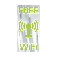 Rectangle Sticker | Round Corners | 2" x 4"| Chrome Poly | Permanent Adh Back | Screen