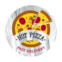 Circle Sticker | 4" dia. | Chrome Poly | Permanent Adh Back | Screen