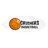 Oval Sticker | 3" x 8"| Clear Poly | Ultra Removable Adh Face | Digital