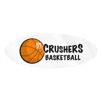 Oval Sticker | 3" x 8"| Clear Poly | Ultra Removable Adh Face | Digital