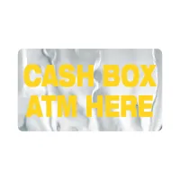 Rectangle Sticker | Round Corners | 2" x 3 1/2"| Chrome Poly | Permanent Adh Back | Screen