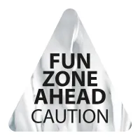 Triangle Sticker | 3" x 3"| Chrome Poly | Permanent Adh Back | Screen
