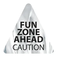 Triangle Sticker | 3" x 3"| Chrome Poly | Permanent Adh Back | Screen