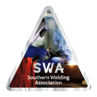 Triangle Sticker | 3" x 3"| Chrome Poly | Permanent Adh Back | Digital