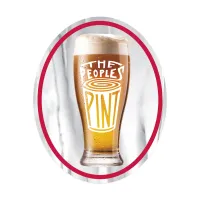 Oval Sticker | 4" x 5"| Chrome Poly | Permanent Adh Back | Digital