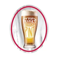 Oval Sticker | 4" x 5"| Chrome Poly | Permanent Adh Back | Digital