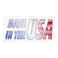 Rectangle Sticker | Square Corner | 4" x 8" | Clear Poly | Permanent Adh Face | Digital