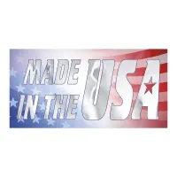 Rectangle Sticker | Square Corner | 4" x 8" | Chrome Poly | Permanent Adh Back | Digital