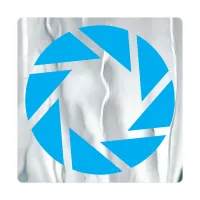 Square Sticker | Round Corners | 8" x 8" | Chrome Poly | Permanent Adh Back | Screen