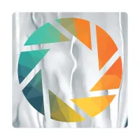 Square Sticker | Round Corners | 8" x 8" | Chrome Poly | Permanent Adh Back | Digital