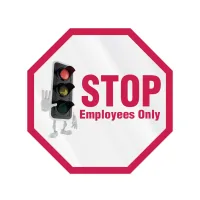 Octagon Sticker | 8" x 8" | Clear Poly | Permanent Adh Face | Digital