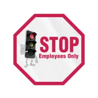 Octagon Sticker | 8" x 8" | Clear Poly | Ultra Removable Adh Face | Digital