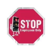 Octagon Sticker | 8" x 8" | Chrome Poly | Permanent Adh Back | Digital