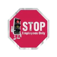 Octagon Sticker | 8" x 8" | Chrome Poly | Permanent Adh Back | Digital