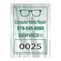Idento® Identification Decal | Rectangle | 1 1/2" x 2" | Chrome Poly