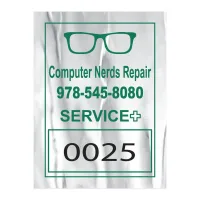 Idento® Identification Decal | Rectangle | 1 1/2" x 2" | Chrome Poly