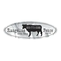 Idento® Identification Decal | Oval | 1 3/4" x 3 3/4" | Chrome Poly