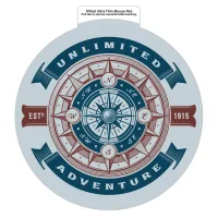 Hard Surface Ultra Thin Mouse Pad | Rectangle | 7 1/2" dia. | Repositionable