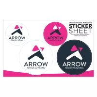 Select Your Sticker Sheet | Medium | 5" x 8" | White Vinyl