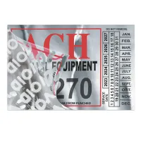 Tamper-Evident Decal | Custom | Square Corner | Chrome Poly | Permanent Adh | 18 to 28 Sq In
