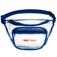Two Pocket PVC Fanny Pack w/ Zipper