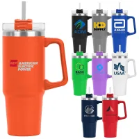 30 Oz. Little Hippo Mug & Straw Lid