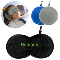 ComfyCloud 2-in-1 Travel Pillow w/Sleep Mask