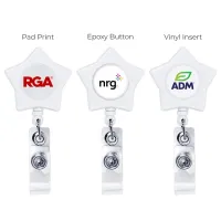 Star-Shaped Retractable Badge Holder