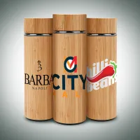 16 Oz. Vacuum-Sealed Eco Bamboo Bottle
