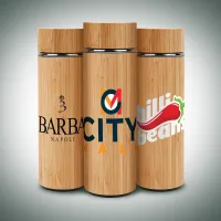 16 Oz. Vacuum-Sealed Eco Bamboo Bottle
