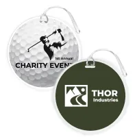 Imprinted Full Color Round Luggage Tag
