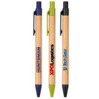 The Albury Bamboo Wheat Straw Click-Action Ballpoint Pen